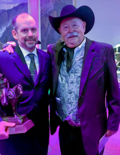 Matthew with Barry Corbin, freshly inducted into the Hall of Great Western Performers.